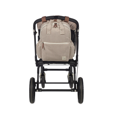 Walking Mum Mochila Maternidade Praliné Strips Moka | Farmácia d'Arrábida