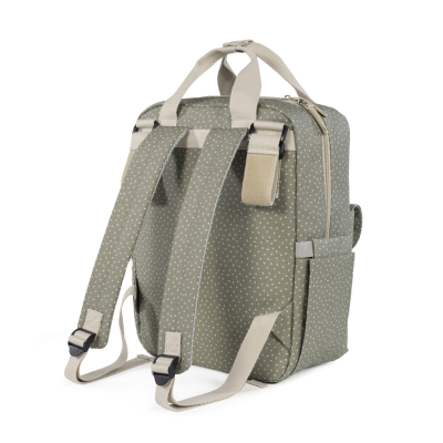 Walking Mum Mochila Maternidade Polka Dot Poppy Moss | Farmácia d'Arrábida