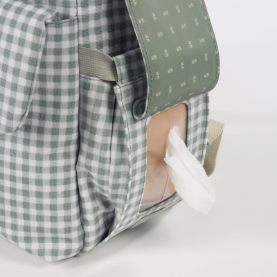 Walking Mum Mochila Maternidade I Love Vichy Green | Farmácia d'Arrábida