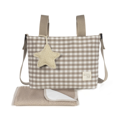 8435748602728 Walking Mum Mala Tiracolo Maternidade Caetana Sand | Alças curtas para fixar ao carrinho de bebé