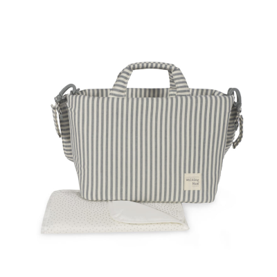 8435748609178 Walking Mum Mala Maternidade Praliné Strips Matcha | Padrão Riscas