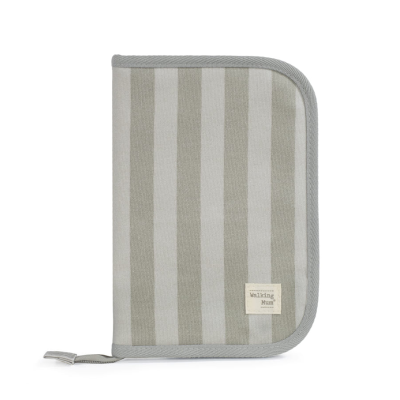 Walking Mum Porta Documentos Bebé Sintra Green | Padrão Riscas