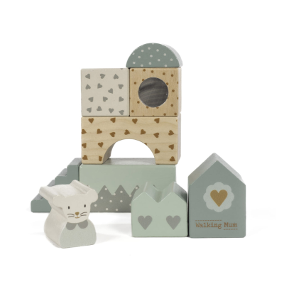 Walking Mum Blocos de Madeira Poppy +12Meses