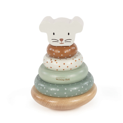 8435748603275 Walking Mum Anéis Madeira para Empilhar Rato Poppy