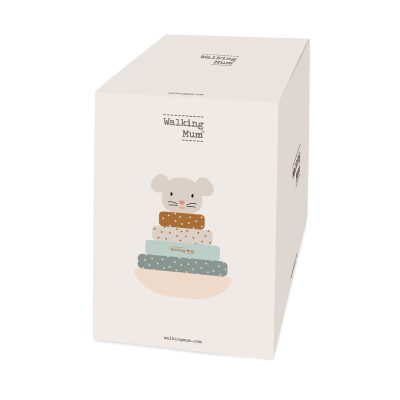 Walking Mum Anéis Madeira para Empilhar Rato Poppy | Farmácia d'Arrábida