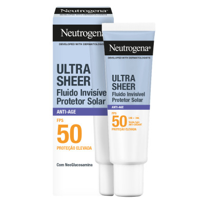 7562553 Neutrogena Ultra Sheer Protetor Solar Fluido Invisível Anti-Age FPS50 50ml