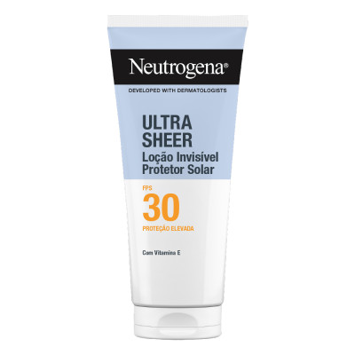 Neutrogena Ultra Sheer Protetor Solar Loção Invisível Corpo FPS 30 200ml | Hidrata e Protege