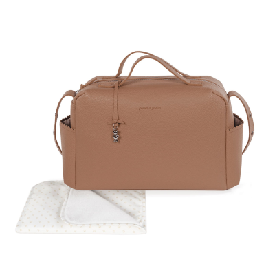 8435748601356 Pasito a Pasito Saco com Muda Fralda Icon Camel | Mala Maternidade Grande Capacidade e Prática