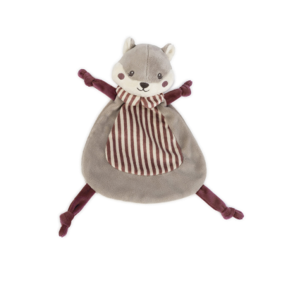 Pasito a Pasito Doudou Esquilo Cherry Strips 21cm | Farmácia d'Arrábida