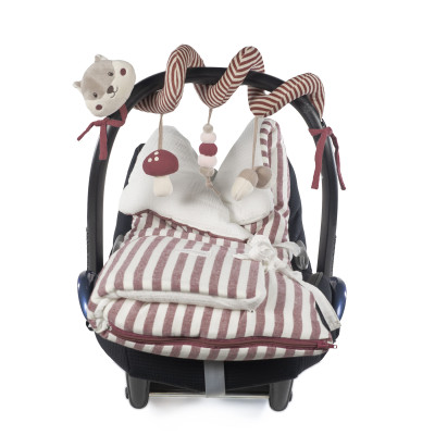 Pasito a Pasito Espiral Didática Esquilo Cherry Strips | Brinquedo para Carrinho 0+ Meses