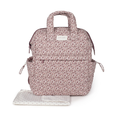 8435748607419 Pasito a Pasito Mochila Maternidade Cherry Flowers 29x40x17cm | Inclui Trocador