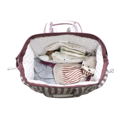 Pasito a Pasito Mochila Maternidade Cherry Strips 40cm | Farmácia d'Arrábida