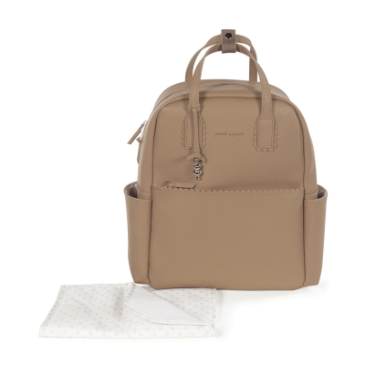 Pasito a Pasito Mochila Maternidade Icon Caramel 38cm | Elegante e Prática