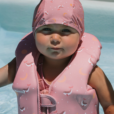 Monnëka Touca de Natação Infantil Whale Pink M 4-5Anos | Farmácia d'Arrábida