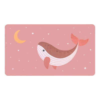 Monnëka Toalha de Praia Whale Pink | Microfibra 160x90cm | Secagem Rápida