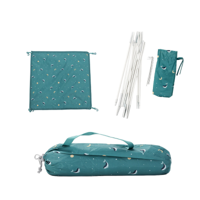 Monnëka Tenda Infantil Whale Teal UPF50+ e Mosquiteiro | Farmácia d'Arrábida