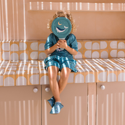 Monnëka Raquetes de Neoprene Whale Teal | Farmácia d'Arrábida