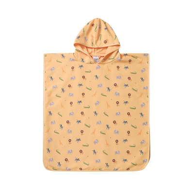 8434149749728 Monnëka Poncho de Praia Wild Animals Tamanho S 60x60cm | 1-3Anos | Secagem Rápida