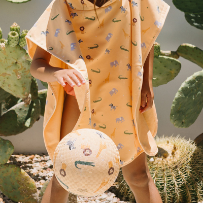 Monnëka Poncho de Praia Whale Teal S 60x60cm | Farmácia d'Arrábida