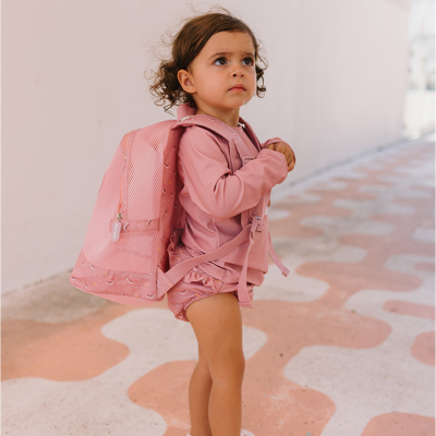 Monnëka Mochila Anti-Areia Whale Pink 30cm | Farmácia d'Arrábida