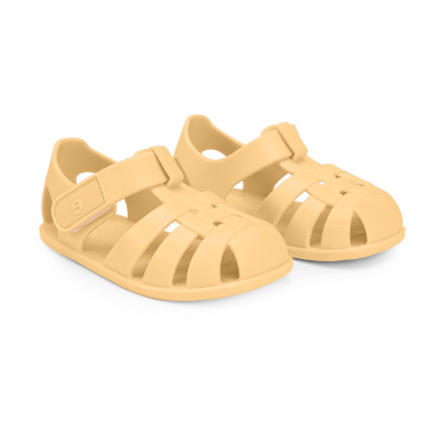 Monnëka Sandálias Infantis Wild Animals Amarelas T25 | Barefoot | PVC Sem Ftalatos