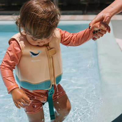 Monnëka Colete Flutuante Whale Teal 3-6 Anos | Farmácia d'Arrábida