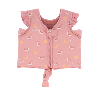 8434149838552 Monnëka Colete Flutuante Whale Pink 2-3 Anos | Ideal para aprendizagem da natação
