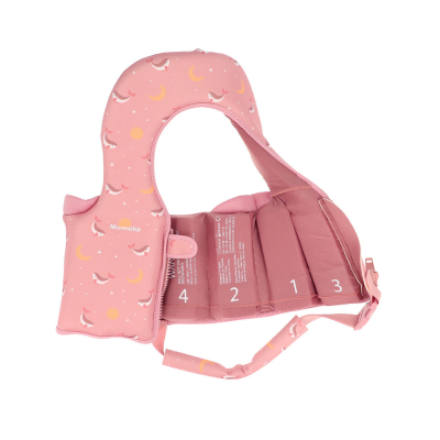 Monnëka Colete Flutuante Aprendizagem Whale Pink 1-2A | Farmácia d'Arrábida