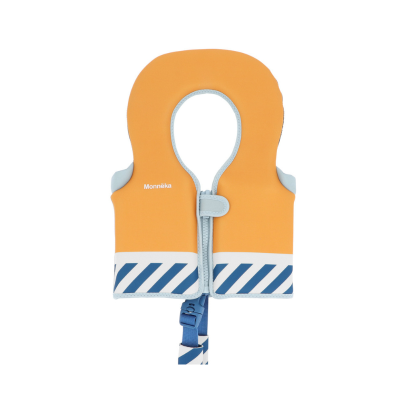 Monnëka Colete Flutuante Aprendizagem Stripes Blues & Beyond 1-2 Anos | 11-15kg | Para os primeiros contactos com a água