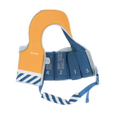 Monnëka Colete Flutuante Aprendizagem Stripes Blues 1-2A | Farmácia d'Arrábida