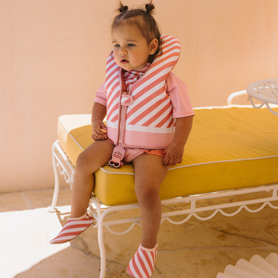 Monnëka Colete Flutuante Aprendizagem Stripes Bloom & Blush 1-2A | Farmácia d'Arrábida