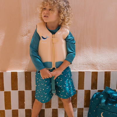 Monnëka Calções de Banho Whale Teal +2A | Farmácia d'Arrábida