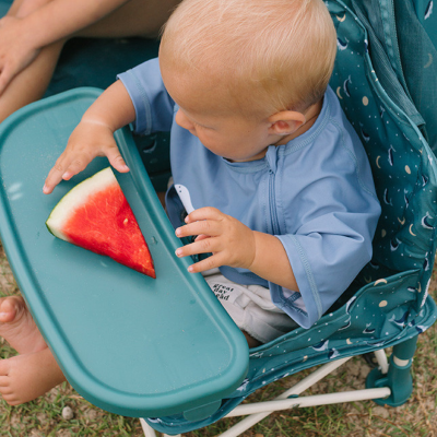 Monnëka Cadeira Dobrável Infantil Whale Teal +6M 15Kg | Farmácia d'Arrábida