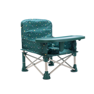 Monnëka Cadeira Dobrável Infantil Whale Teal +6M 15 kg | Bandeja Removível