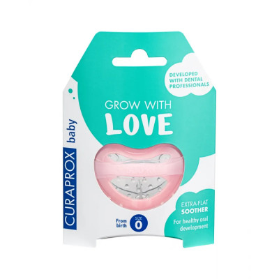 7246991 Curaprox Chupeta Bebé Rosa T0 Para Todas as Idades