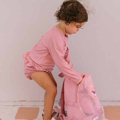 Monnëka Camiseta Sol Manga Comprida Whale Pink 4-5A | Farmácia d'Arrábida