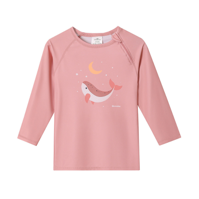 8434149582165 Monnëka Camiseta de Proteção Solar Manga Comprida Whale Pink 6-12M