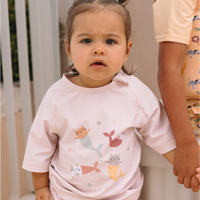 Monnëka Camiseta de Proteção Solar Mermaid Cats 4-5A | Farmácia d'Arrábida