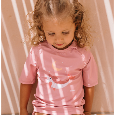 Monnëka Camiseta de Proteção Solar Whale Pink 1-2A | Farmácia d'Arrábida