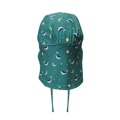 Monnëka Chapéu de Praia Bebé Whale Teal S 6-12M | Farmácia d'Arrábida