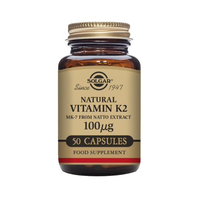 0033984036031 Solgar Vitamina K2 Natural 100mcg 50 Cápsulas | Ossos e Articulações