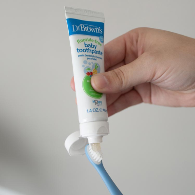 Dr. Brown's Pasta de Dentes Natural Morango 40g 0-3a | Farmácia d'Arrábida