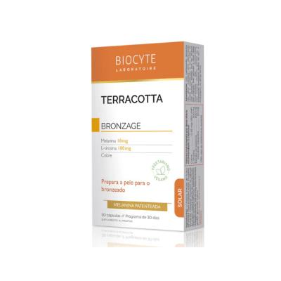 7532234 Biocyte Terracotta Bronzage 30 Cápsulas | Suplemento Preparador de Bronzeado