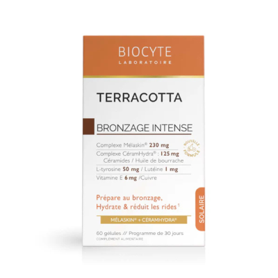 7610279 Biocyte Terracotta Bronzage Intense 60 Cápsulas | Bronzeado Profundo e Proteção da Pele