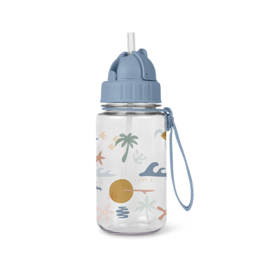8424568740109 Saro Garrafa Infantil Good Vibes 400ml | Tritan com Palhinha Automática | Leve e Durável