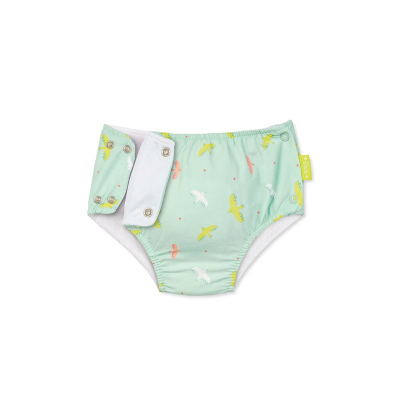 Saro Fralda Cueca de Banho Bebé Tropicool Mint 6-12 meses | Resistente à Água | Proteção UV
