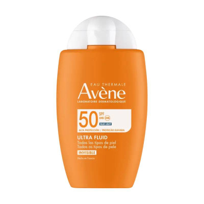 7530782 Avène Ultra Fluid Invisível SPF50 50ml | Protetor Solar Pele Sensível