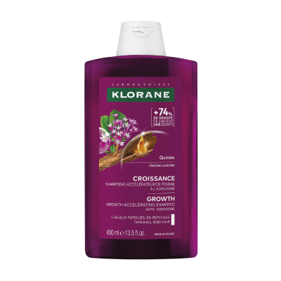 7550145 Klorane Quinina Champô Acelerador de Crescimento 400ml | Fortalece e Redensifica