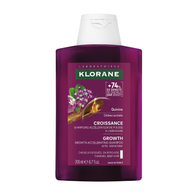7550152 Klorane Quinina Champô Acelerador de Crescimento 200ml | Fortalece e Redensifica