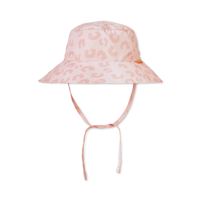 8424568641413 Saro Chapéu de Proteção Born To Be Wild 6-18Meses | Estampado Animal Print Rosa